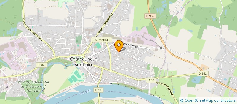 localisation de l'entreprise LA 4L DU SOURIRE  CHATEAUNEUF-SUR-LOIRE