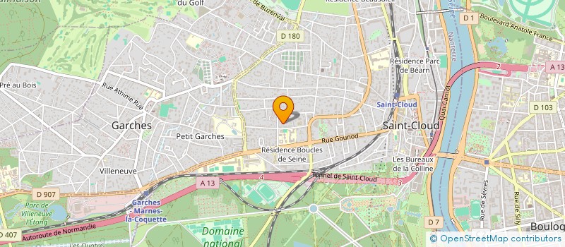 localisation de l'entreprise LA 4L ESITCIENNE à SAINT-CLOUD