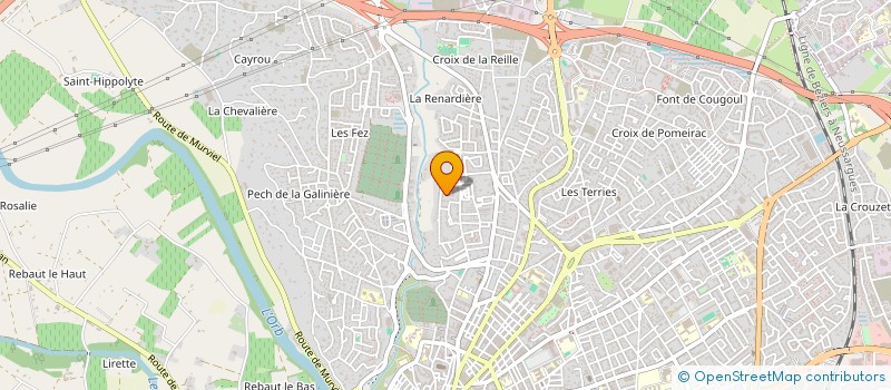 localisation de l'entreprise LA  BEZIERS