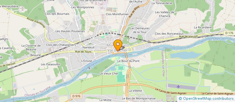 localisation de l'entreprise LA 6 IMMO à MONTRICHARD-VAL-DE-CHER