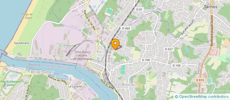 localisation de l'entreprise LA 64  BOUCAU