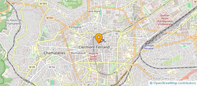 localisation de l'entreprise LA  CLERMONT-FERRAND
