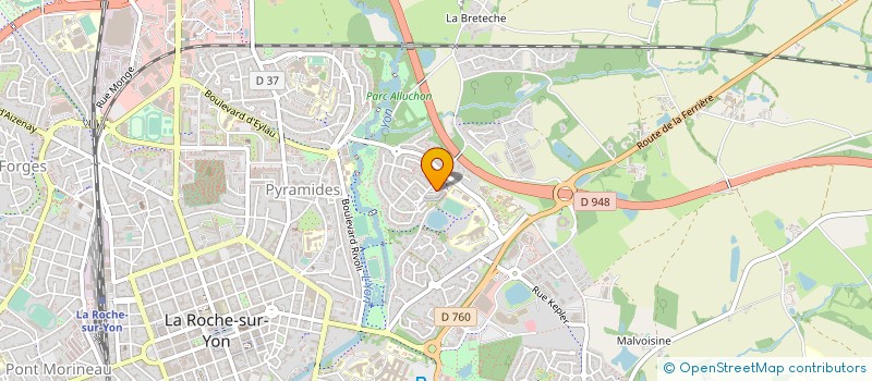 localisation de l'entreprise LA B.A.M..! LA BOITE A MEL'...! à LA ROCHE-SUR-YON