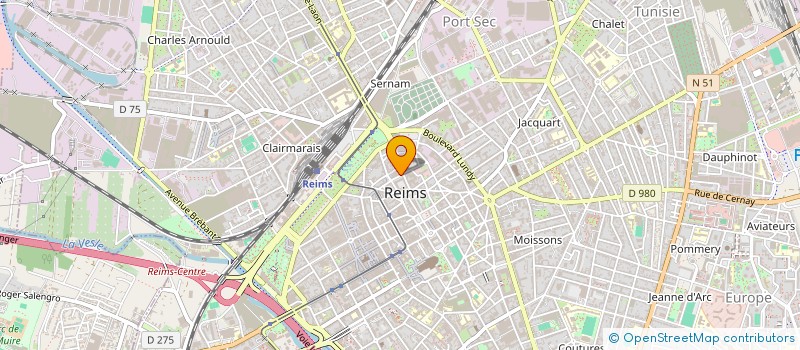 localisation de l'entreprise LA.B FABRIC  REIMS