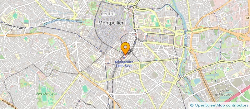 localisation de l'entreprise LA B.G à MONTPELLIER