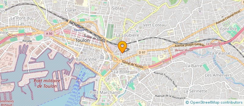 localisation de l'entreprise LA B H V  TOULON