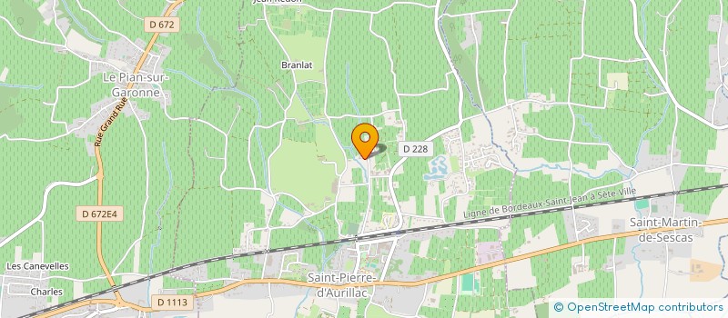 localisation de l'entreprise LA B'NC  SAINT PIERRE D'AURILLAC