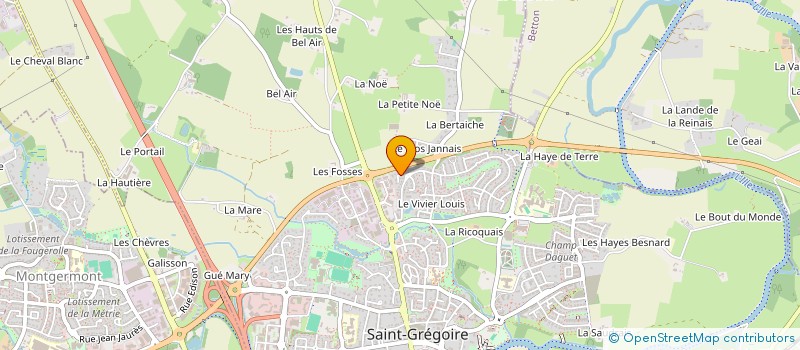 localisation de l'entreprise LA B'REIZHILIENCE  SAINT-GREGOIRE