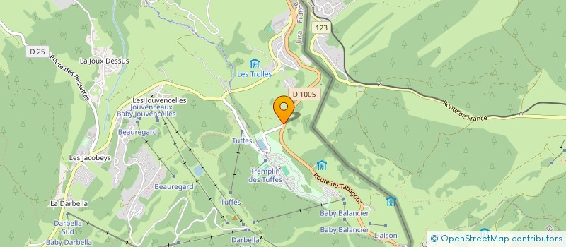 localisation de l'entreprise LA BABAUTE  PREMANON