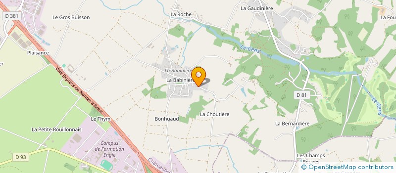 localisation de l'entreprise LA BABINIERE à VIGNEUX-DE-BRETAGNE
