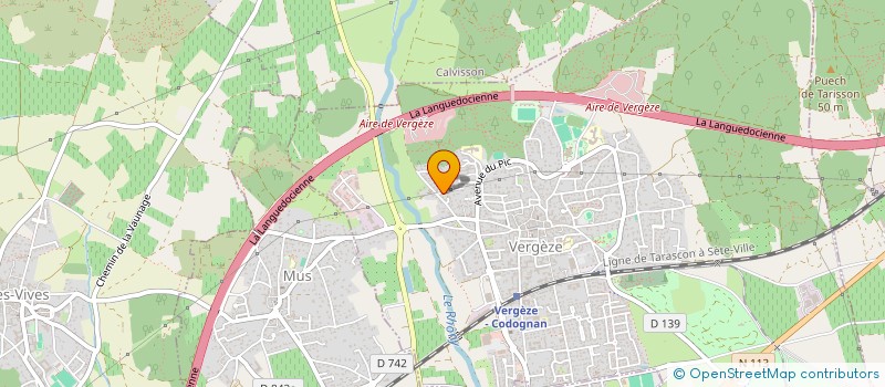 localisation de l'entreprise LA BABOUM TEAM  VERGEZE