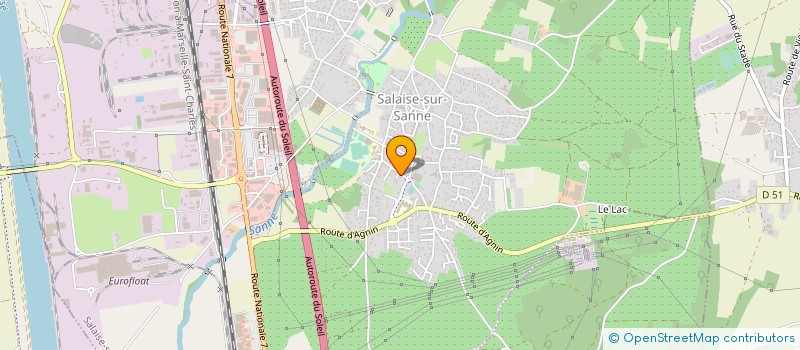 localisation de l'entreprise LA BACHASSIERE  SALAISE-SUR-SANNE