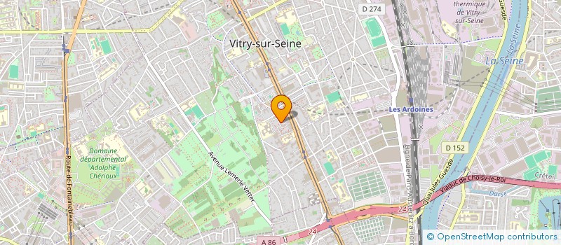 localisation de l'entreprise LA BACHATA DOMINICANA PARIS à VITRY-SUR-SEINE