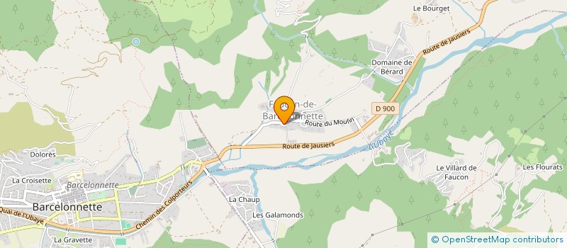 localisation de l'entreprise LA BACHELARDE  UVERNET-FOURS