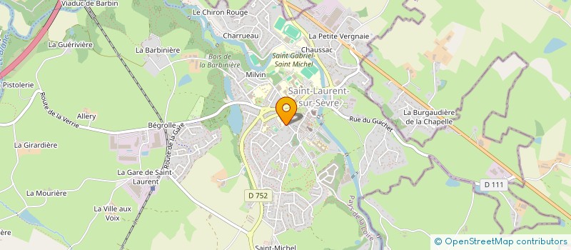 localisation de l'entreprise LA BACHELLERIE à SAINT-LAURENT-SUR-SEVRE