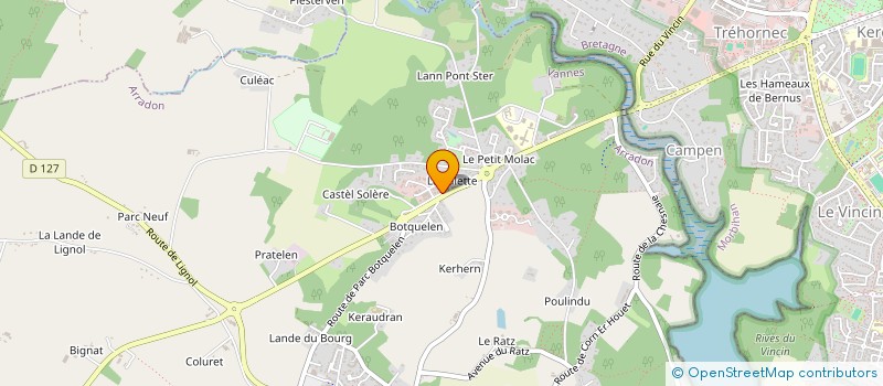 localisation de l'entreprise LA BADENNOISE  ARRADON