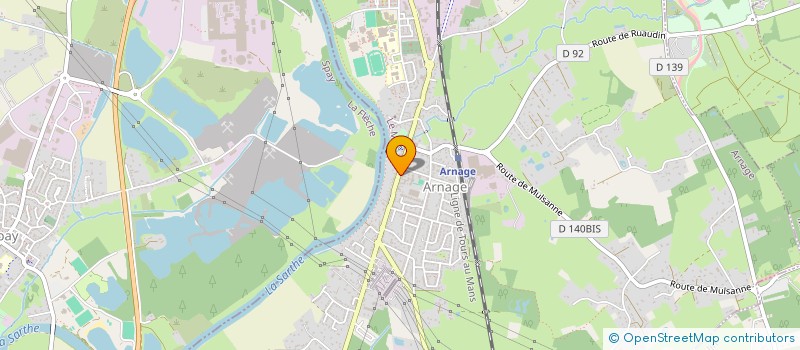 localisation de l'entreprise LA BADIANE à ARNAGE