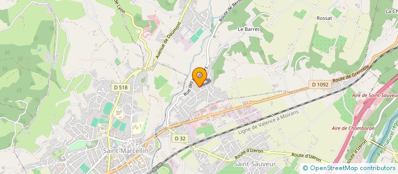 localisation de l'entreprise LA BADINNIERE  SAINT-VERAND