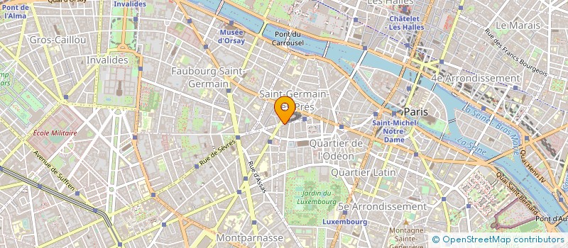 localisation de l'entreprise LA BAGAGERIE à PARIS