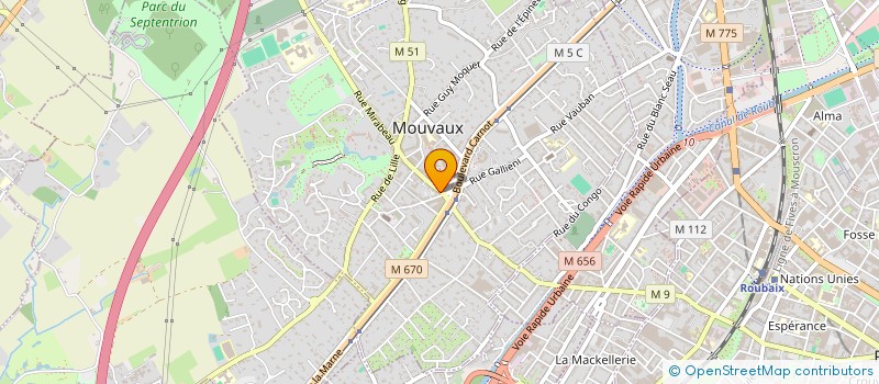 localisation de l'entreprise LA BAGAGERIE DU HAUMONT à MOUVAUX