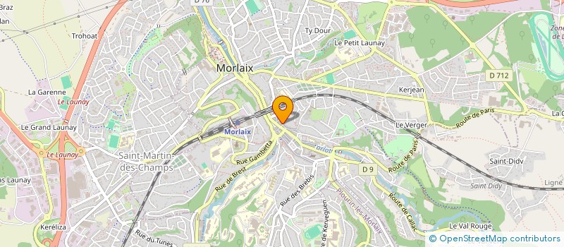 localisation de l'entreprise LA BAGATELLE  MORLAIX