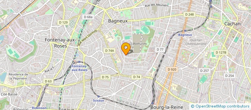 localisation de l'entreprise LA BAGNOLAISE  BAGNEUX
