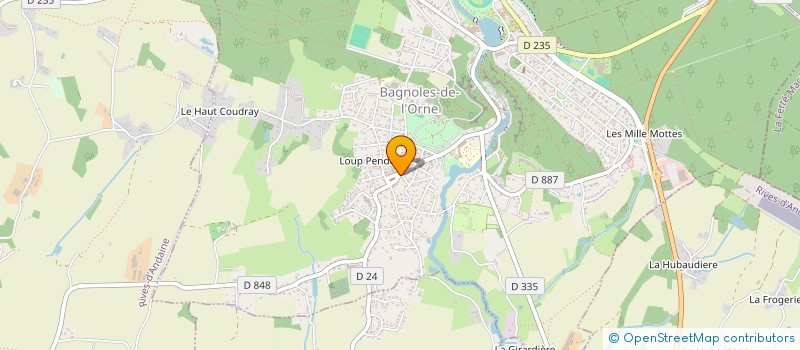 localisation de l'entreprise LA BAGNOLAISE à BAGNOLES-DE-L'ORNE-NORMANDIE