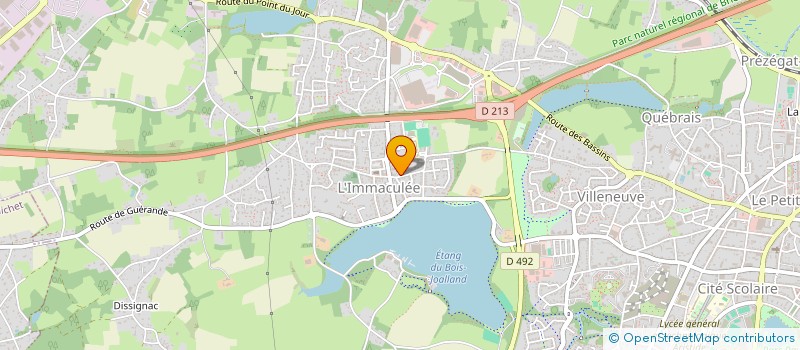 localisation de l'entreprise LA BAGNOLE  SAINT-NAZAIRE