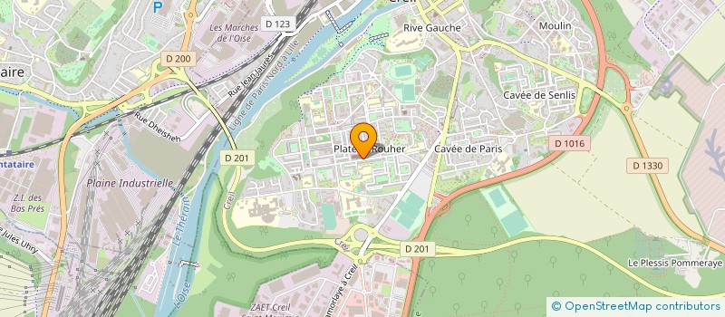 localisation de l'entreprise LA BAGUETINE à CREIL