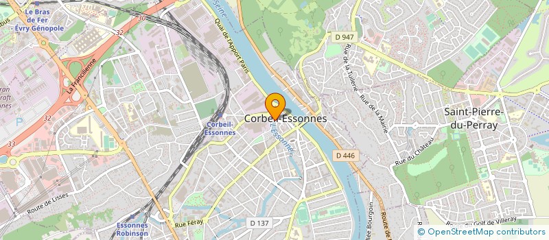 localisation de l'entreprise LA BAGUETTE D'OR à CORBEIL-ESSONNES