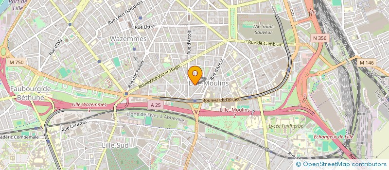 localisation de l'entreprise LA BAGUETTE DE CONDE à LILLE