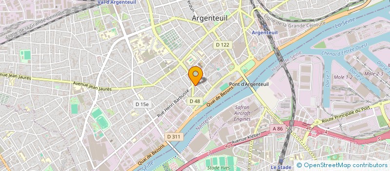 localisation de l'entreprise LA BAGUETTE DE LA BASILIQUE  ARGENTEUIL