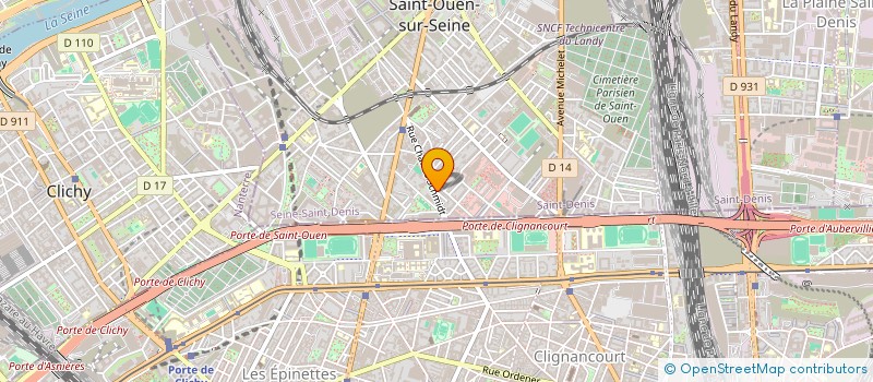 localisation de l'entreprise LA BAGUETTE DE SAINT OUEN à SAINT-OUEN-SUR-SEINE