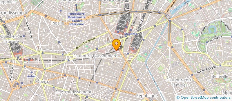 localisation de l'entreprise LA BAGUETTE DOREE à PARIS