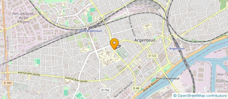 localisation de l'entreprise LA BAGUETTE DOREE à ARGENTEUIL