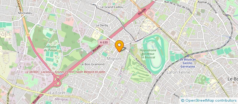 localisation de l'entreprise LA BAGUETTE DOREE à EYSINES