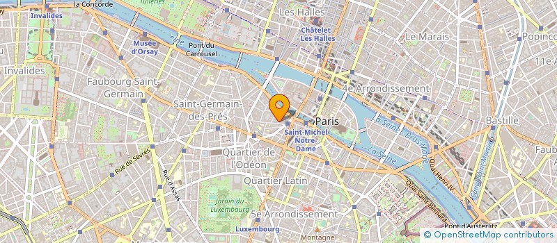 localisation de l'entreprise LA BAGUETTE DOREE à PARIS