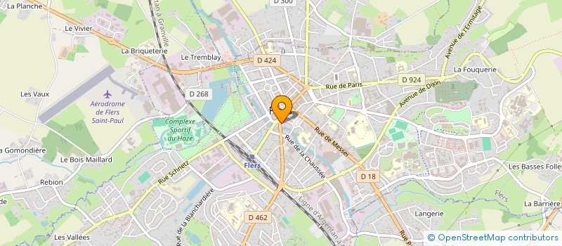 localisation de l'entreprise LA BAGUETTE DOREE à FLERS