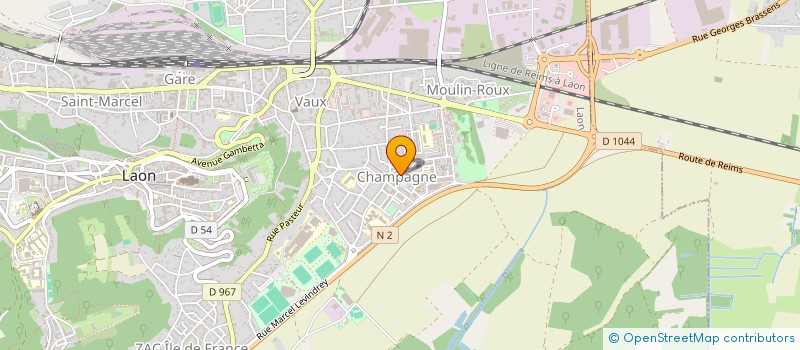 localisation de l'entreprise LA BAGUETTE DOREE à LAON