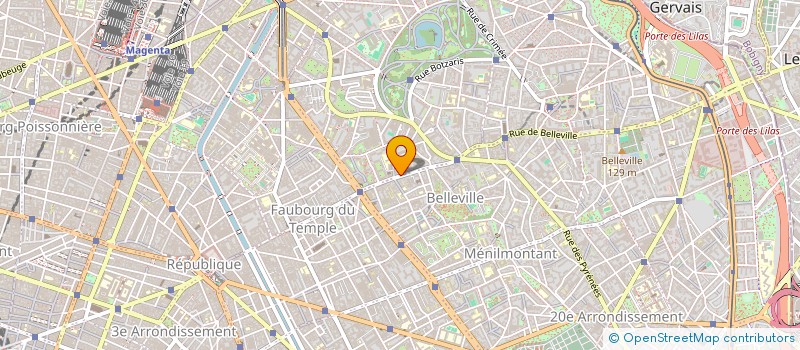 localisation de l'entreprise LA BAGUETTE DU BOUCHER  PARIS