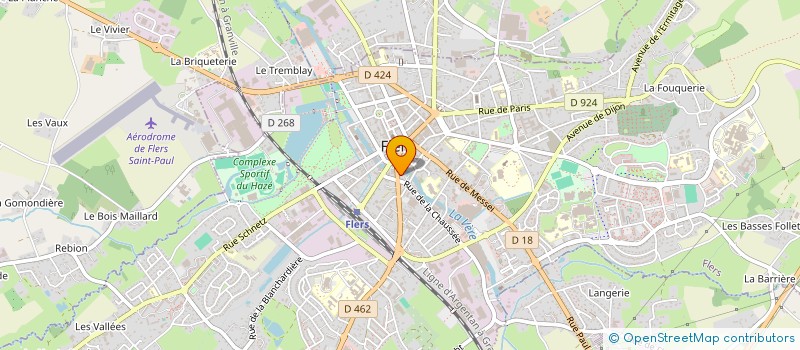 localisation de l'entreprise LA BAGUETTE FLEURIE à FLERS
