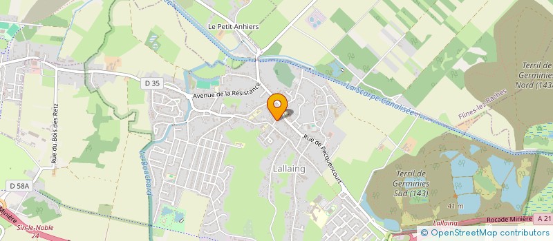 localisation de l'entreprise LA BAGUETTE LALLINOISE à LALLAING