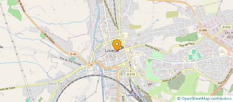 localisation de l'entreprise LA BAGUETTE MARIE-ANTOINETTE  LISIEUX