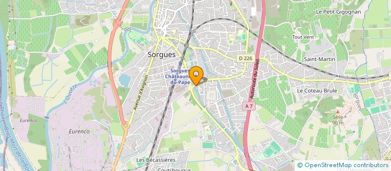 localisation de l'entreprise LA BAGUETTE ROYALE  SORGUES