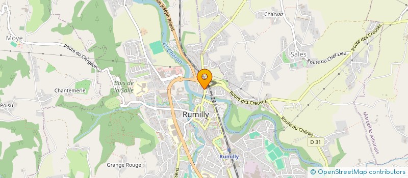 localisation de l'entreprise LA BAGUETTE SAVOYARDE M.S  RUMILLY