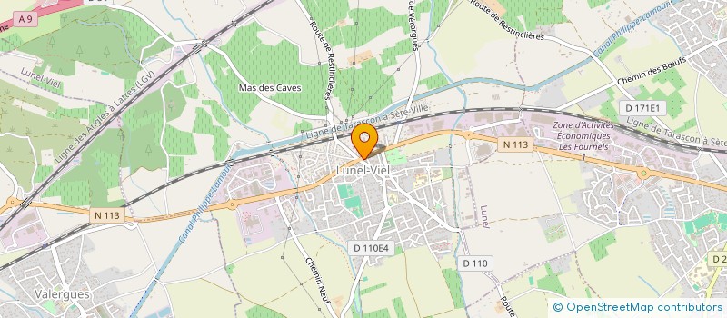 localisation de l'entreprise LA BAGUETTINE à LUNEL-VIEL