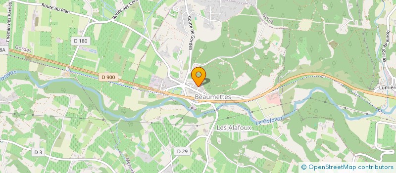 localisation de l'entreprise LA BAHIA  BEAUMETTES