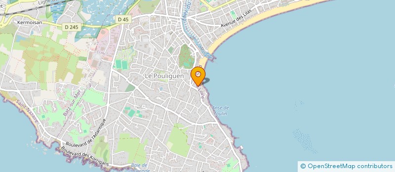 localisation de l'entreprise LA BAIE BLANCHE à LE POULIGUEN