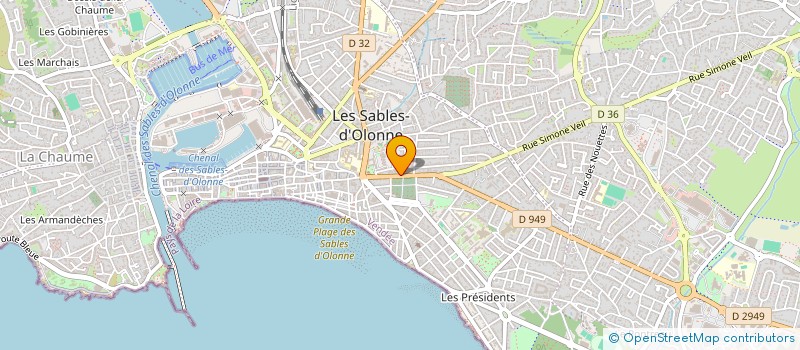 localisation de l'entreprise LA BAIE D'HALONG à LES SABLES D'OLONNE