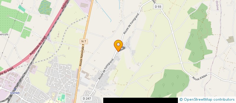 localisation de l'entreprise LA BAIE DE JADE  LIVRON-SUR-DROME